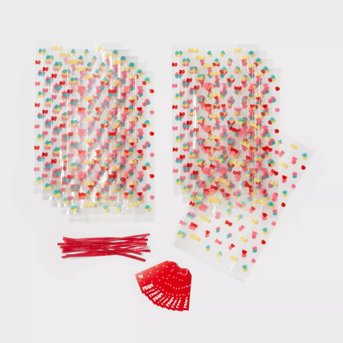 12pc Cello Bags and Tags Valentine's Day Party Favor Sets - Spritz™ | Target