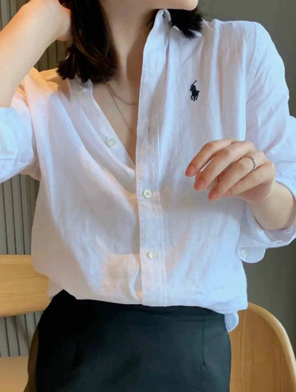 Ral-ph Lauren dupe T-shirt cotton and hemp shirt casual clothing fashion design | DHGate