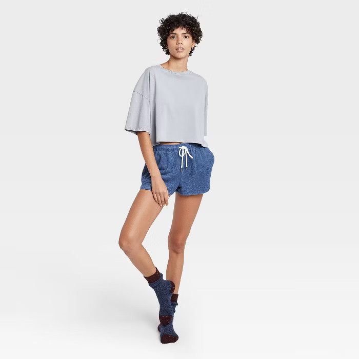 Women's Reverse Fleece Lounge Shorts - Colsie™ | Target