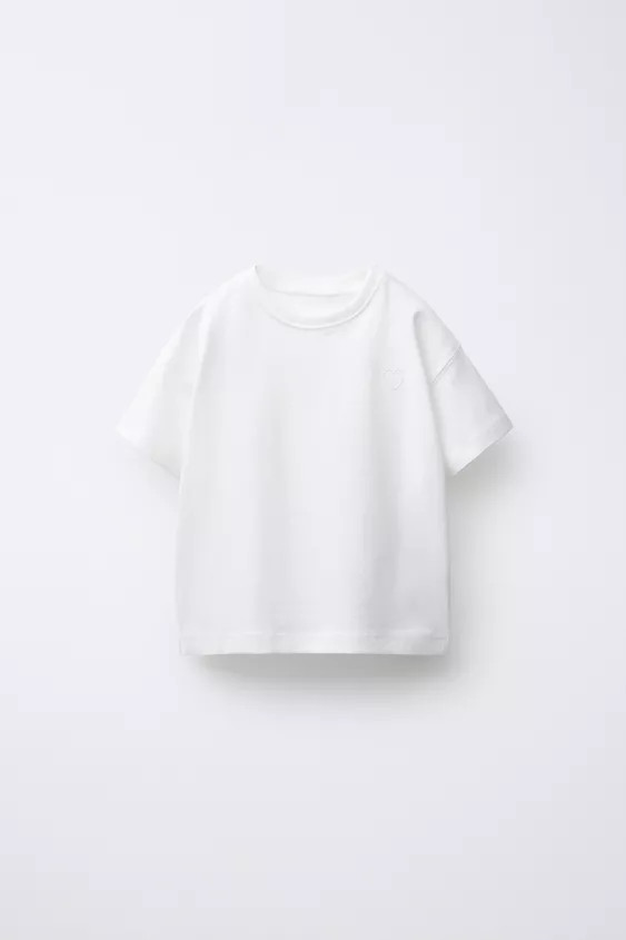 BASIC EMBROIDERED HEART T-SHIRT | Zara US