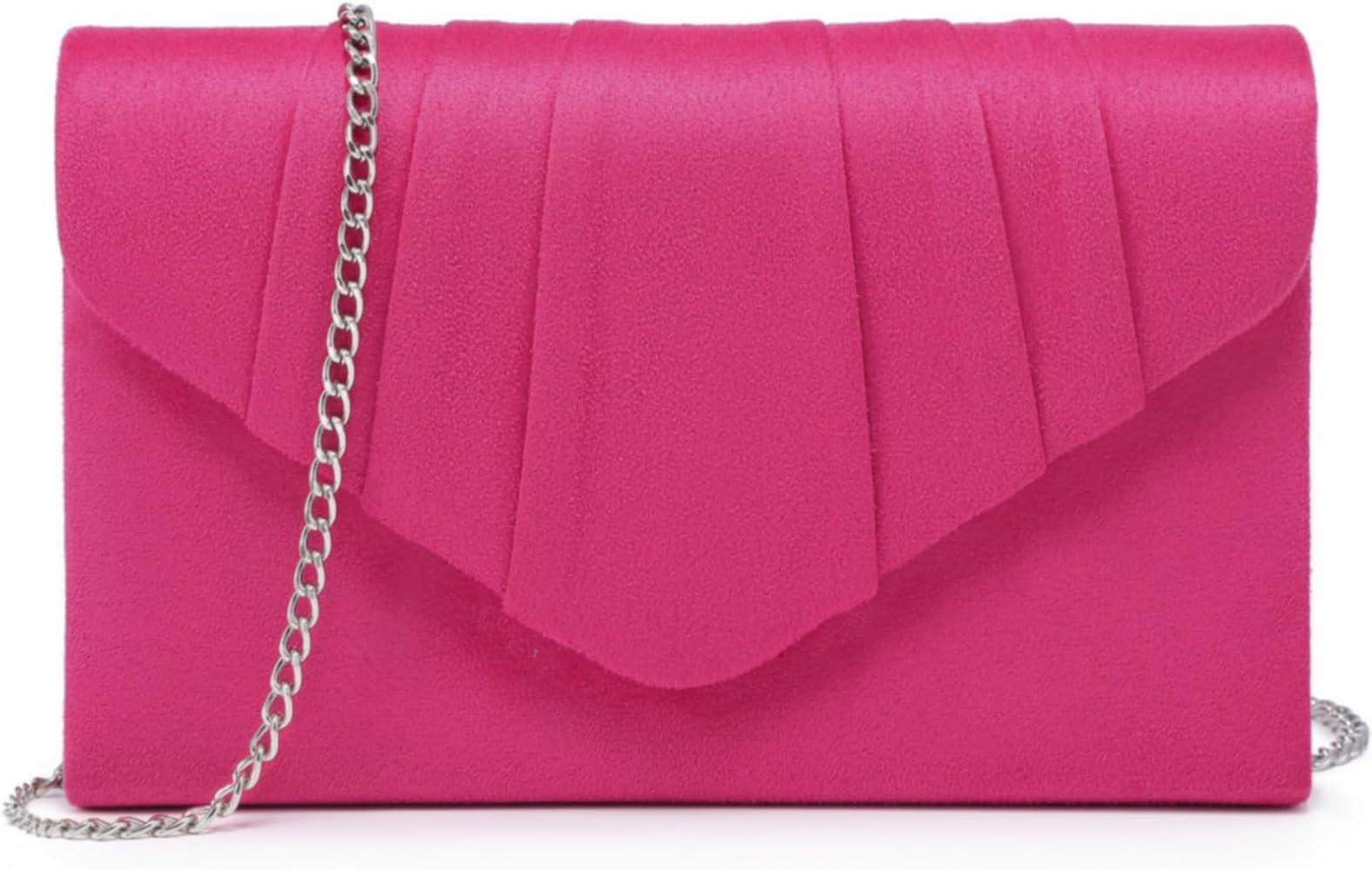 Dasein Women's Evening Bag Pleated Envelope Clutch Handbag Wedding Party Bridal Purse | Amazon (US)