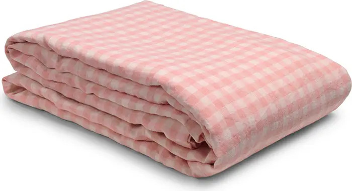 PIGLET IN BED Gingham Linen Duvet Cover | Nordstrom | Nordstrom