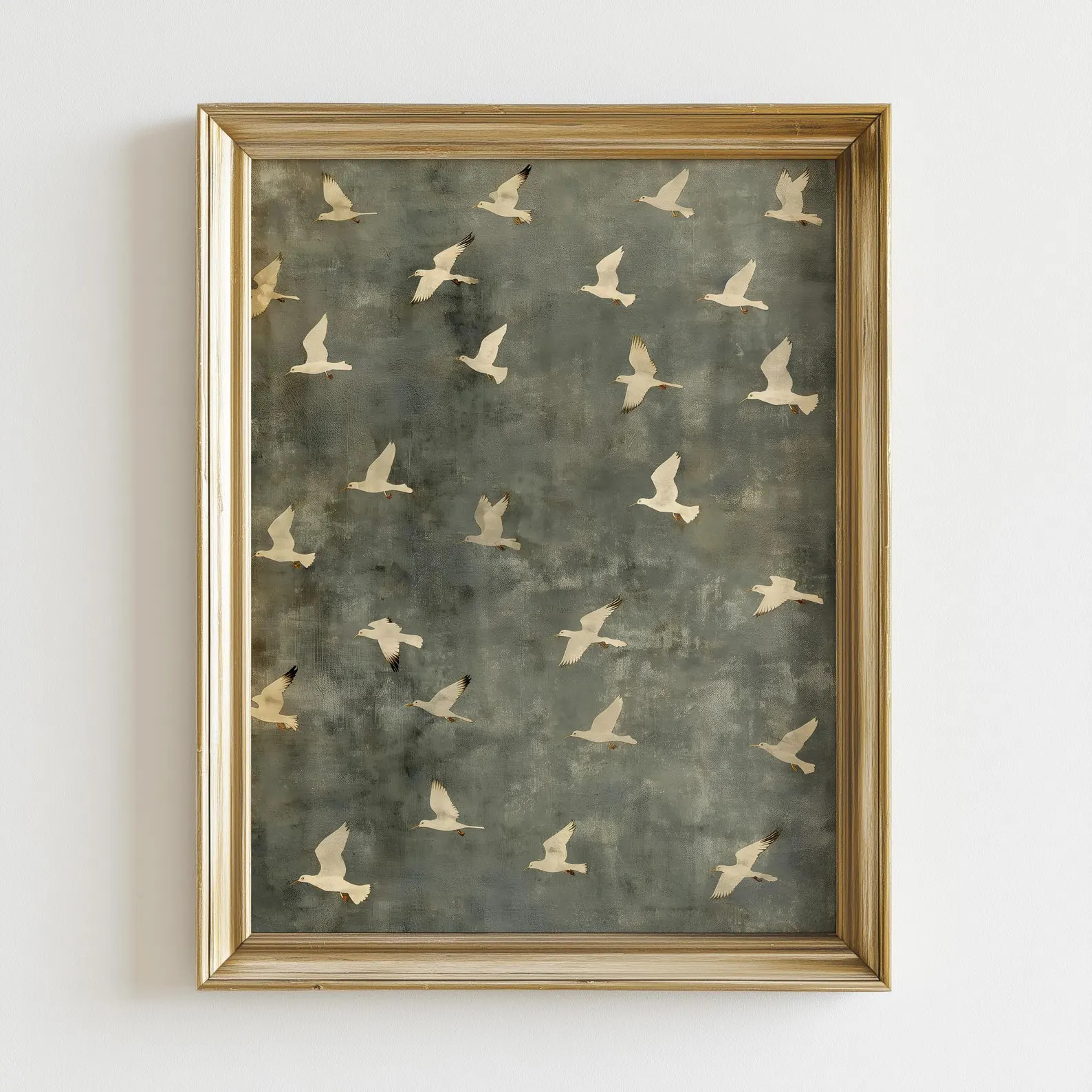 Birds in Flight Wall Art | Vintage Minimalist Wildlife Poster | Neutral Nature Decor | Digital Do... | Etsy (Global)