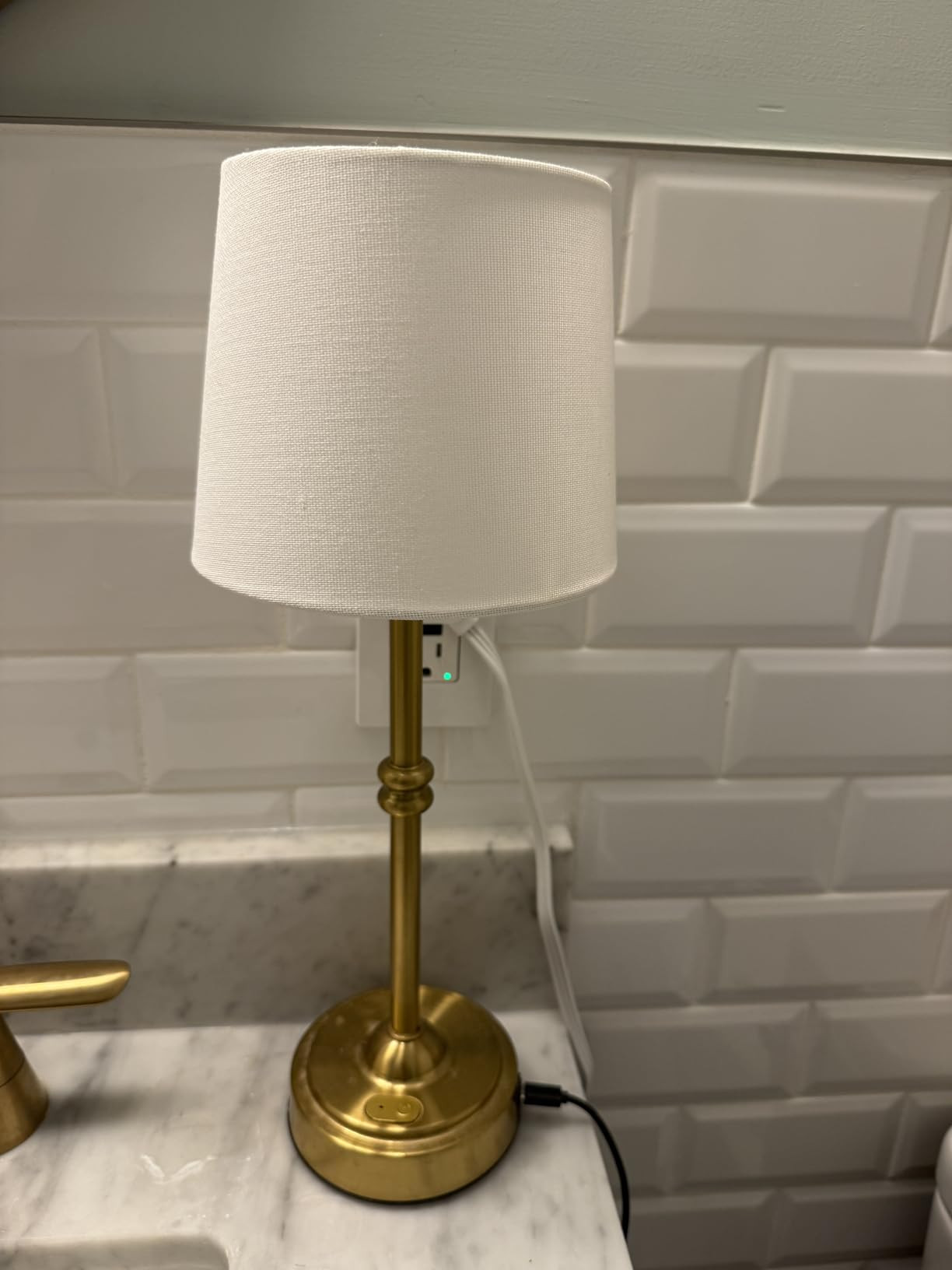 O’Bright Seraph - Cordless LED Table Lamp with Dimmer, Built-in Rechargeable Battery, 3-Level B... | Amazon (US)