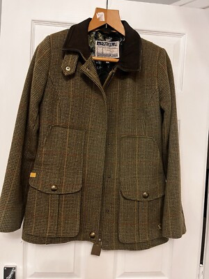 Joules Field Coat Size 10 Toad Green Check Tweed Wool Country Jacket RP£249  | eBay | eBay UK