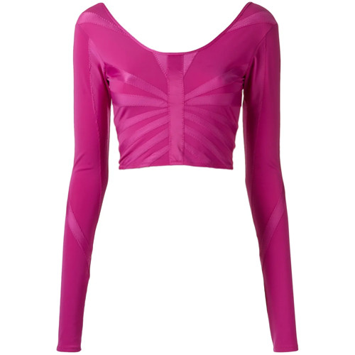 Amir Slama Biquíni Top cropped - Pink & Purple | FarFetch BR