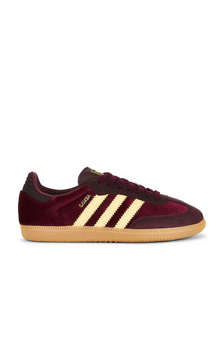 adidas Originals Samba OG in Shadow Red, Maroon & Gum 3 from Revolve.com | Revolve Clothing (Global)