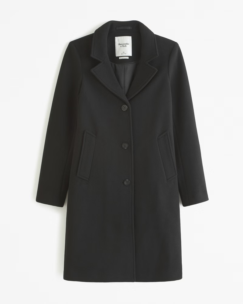 Wool-Blend Dad Coat | Abercrombie & Fitch (US)
