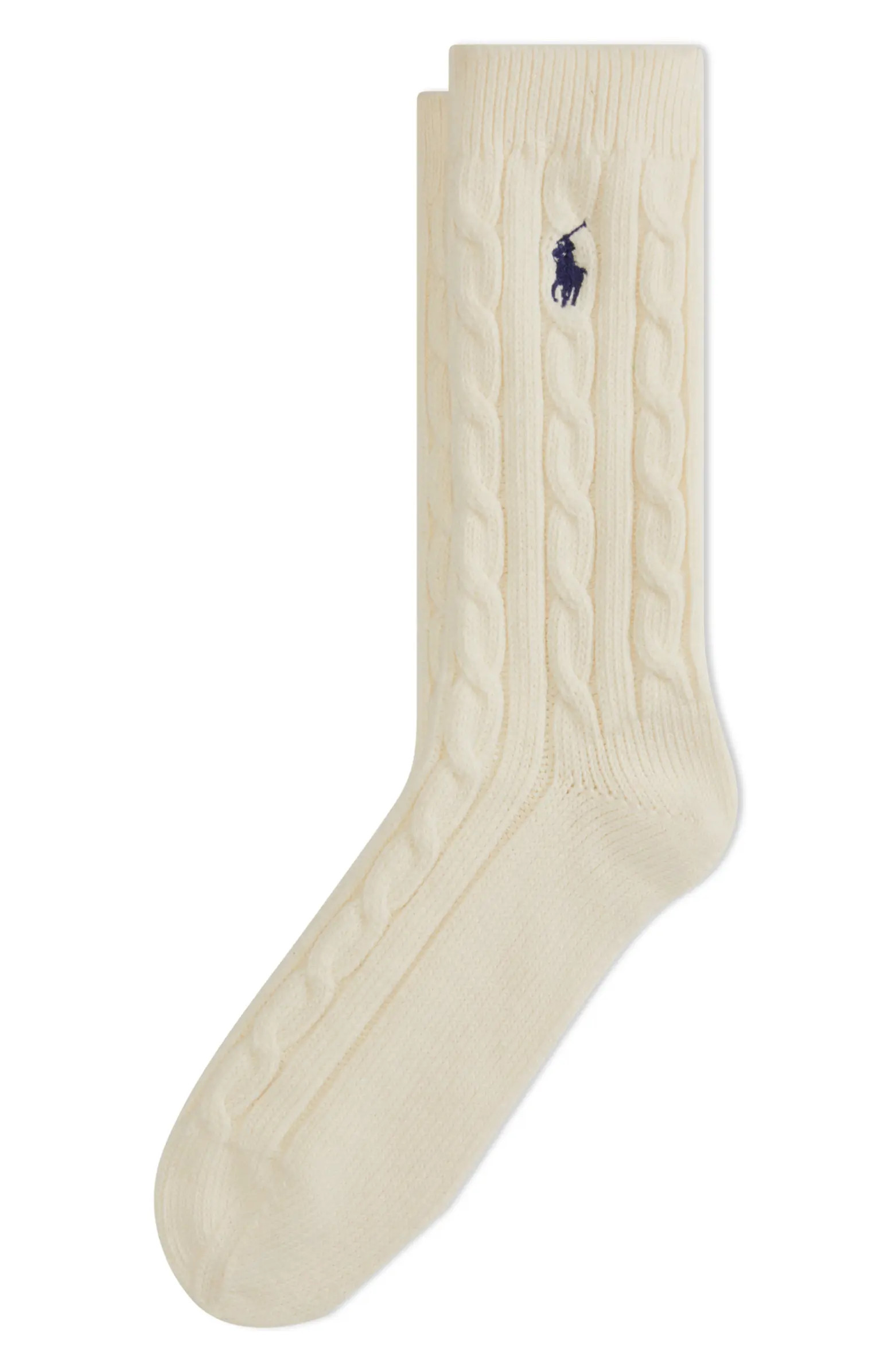 Polo Ralph Lauren Seasonless Cable Crew Socks | Nordstrom | Nordstrom