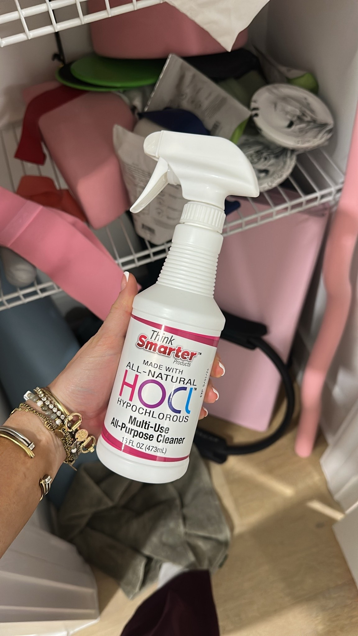 HOCL All-Purpose Cleaner with Hypochlorous Acid, All-Natural Surface Cleaner, & Skin Hydrator 16fl oz Clear Spray - what I use to clean my workout mat  

#LTKfitnessgoals #LTKHome #LTKActive