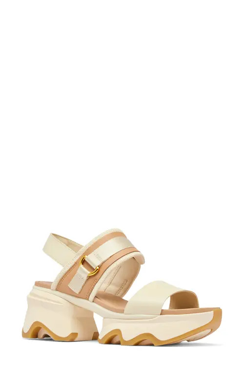 SOREL Kinetic Impact Slingback Sandal in Honey White/Sea Salt at Nordstrom, Size 6.5 | Nordstrom
