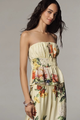 The Somerset Strapless Silky Blouse | Anthropologie (US)