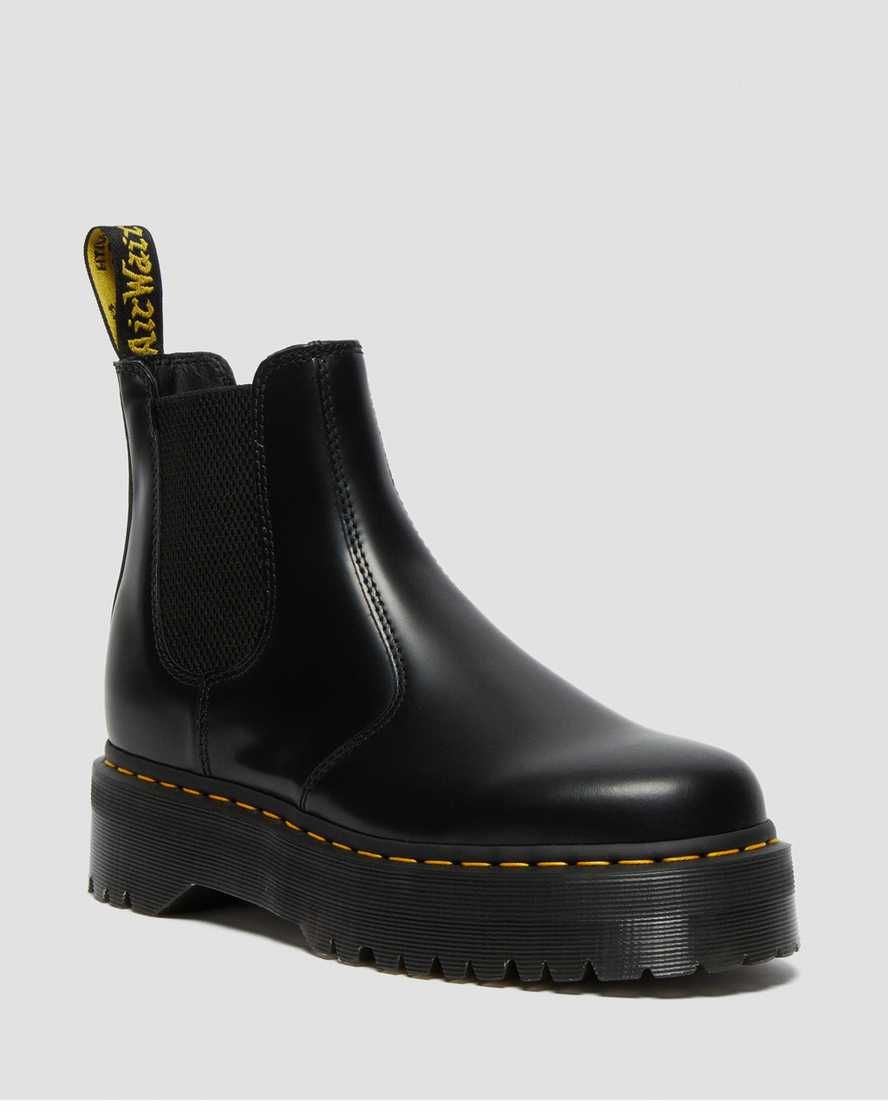 2976 QUAD LEATHER PLATFORM CHELSEA BOOTS | Dr Martens (UK)