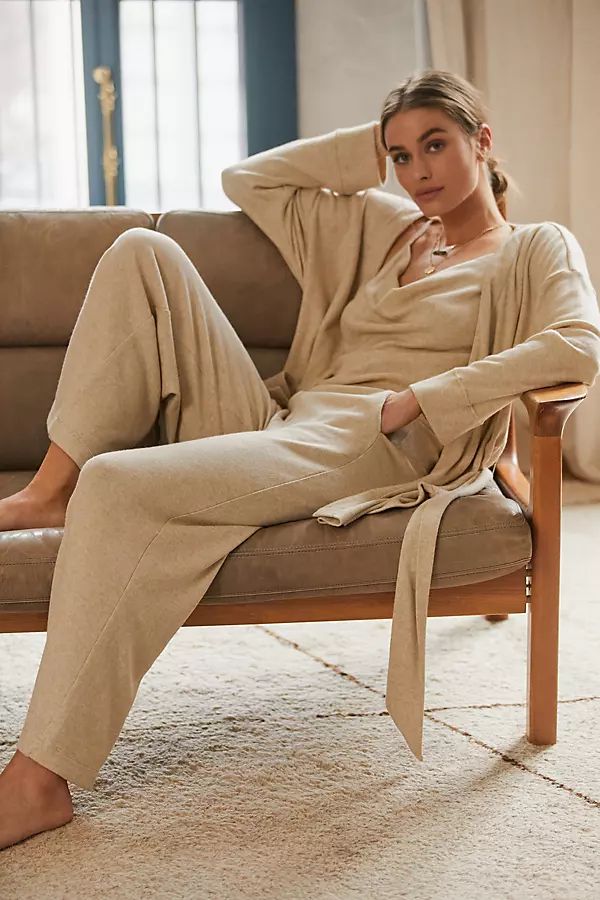 Casual Draped Knit Set By Anthropologie, By Anthropologie in Beige Size S | Anthropologie (US)