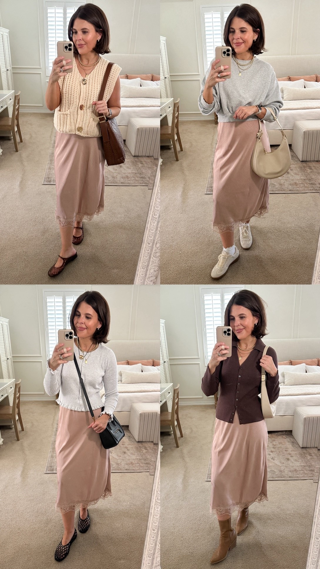 Target A New Day Lace Trim Midi Skirt worn 4 ways 

#LTKSeasonal #LTKStyleTip #LTKFindsUnder50