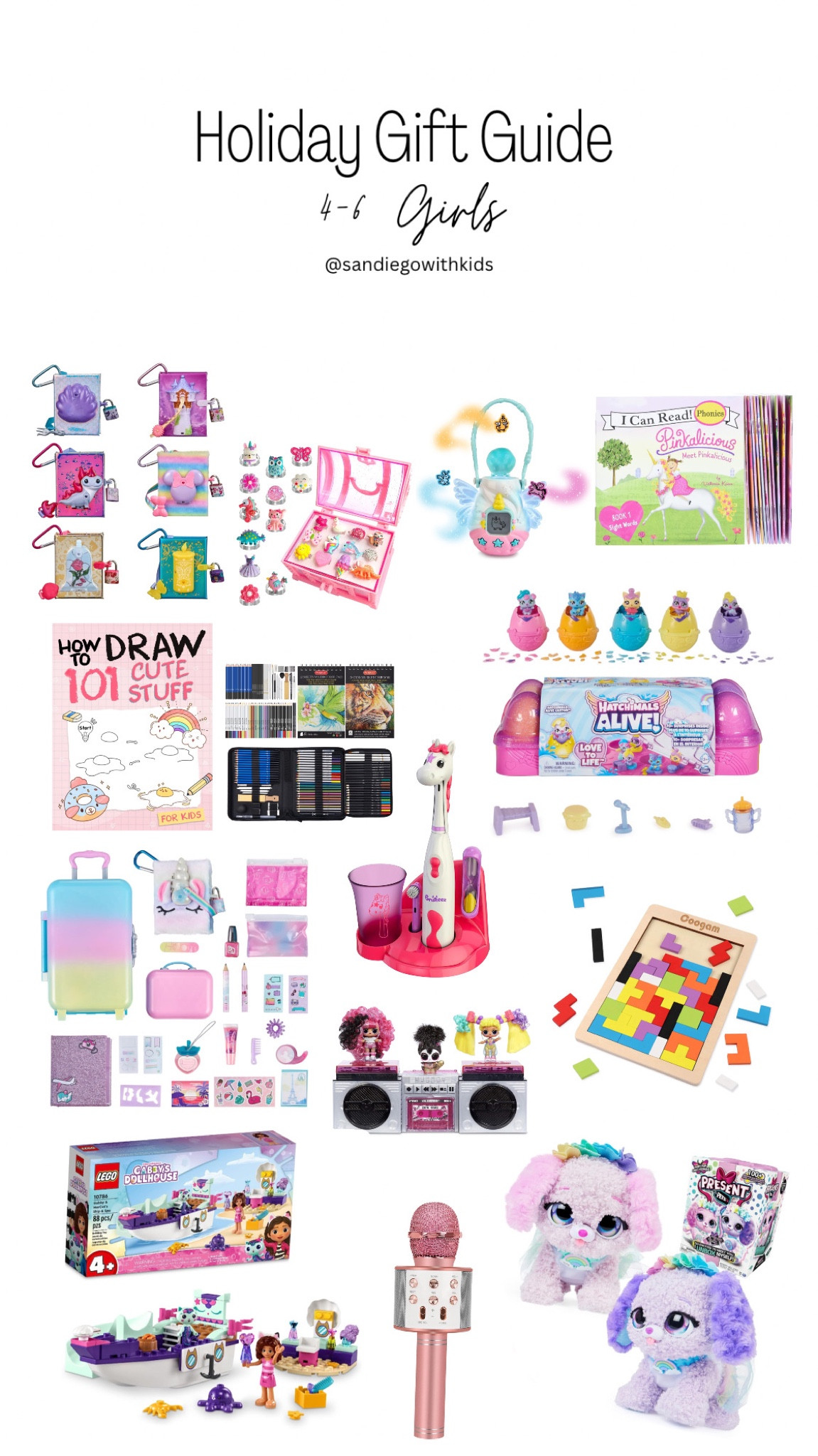Gift guide 4-6 girls 