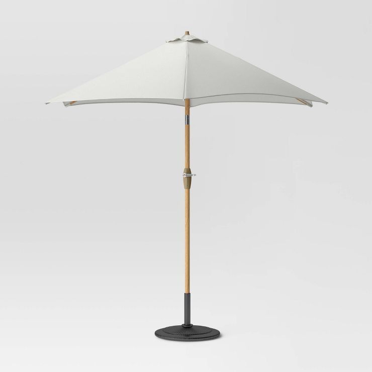 9'x9' Market Patio Umbrella - Light Wood Pole - Threshold™ | Target