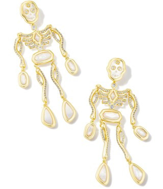 Skeleton Statement Convertible Stud Chandelier Earrings | Dillard's