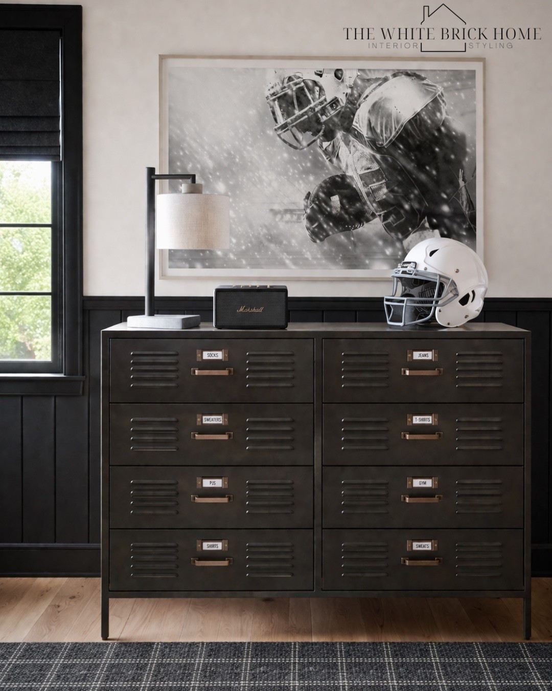 Sporty, elevated, and effortlessly cool - this teen room blends modern edge with timeless style for a space your kid will actually want to hang in. 
🖤🖤
Boys room, boys bedroom, boys room design, boys room dresser, boys room decor, boys room lamp, boys room wall decor, boys room design ideas, boys room furniture, football, football bedroom, football room decor, football room design ideas, home decor, home design, bedroom, teen, teen bedroom, teen bedroom design, teen boy, teen boy bedroom, football bedroom design ideas, home decor, home design, bedroom design, bedroom ideas, kids room, kids bedroom, kids room decor ideas, pottery barn, pottery barn teen, wayfair, Amazon 


#LTKHome #LTKKids #LTKmomlife