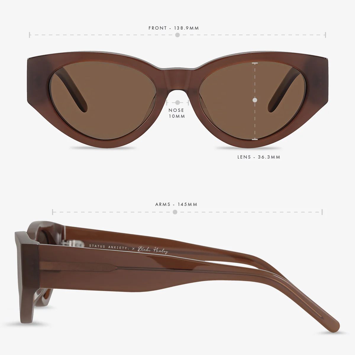 Collide Brown Collab Sunglasses | Status Anxiety | Status Anxiety 