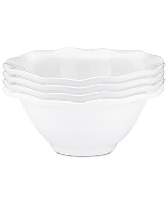Ruffle Melamine Round Dip Bowls, Set of 4 | Macy's