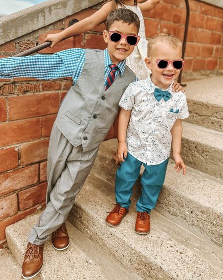 Finally, the outfits on the boys! They got so many compliments. They were looking sharp! It’s good quality and comfortable for them. The shoes are not too stiff. The toddler shoes especially were fairly flexible  

#LTKKids #LTKWedding #LTKFindsUnder50