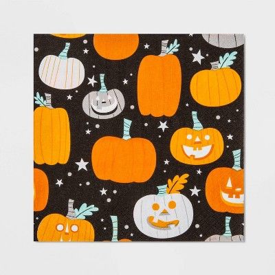 30ct Halloween Pumpkin Disposable Lunch Napkin - Hyde & EEK! Boutique™ | Target
