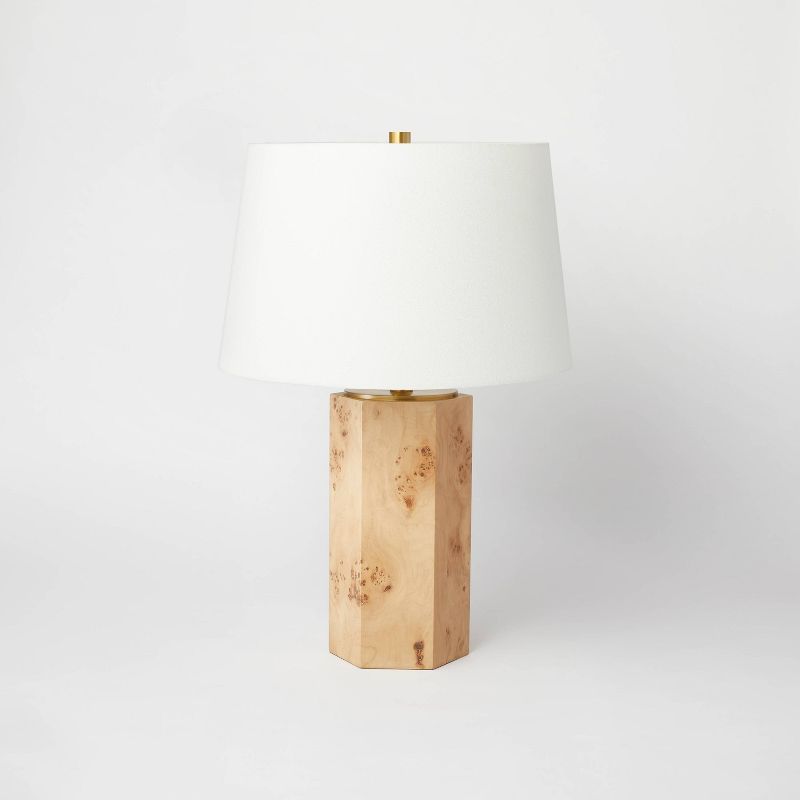 Burl Table Lamp Brown (Includes LED Light Bulb) - Threshold™ designed with Studio McGee | Target