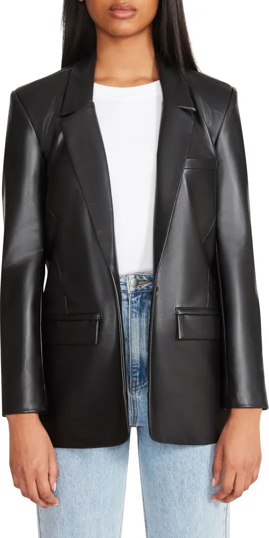 Singled Out Faux Leather Blazer | Nordstrom