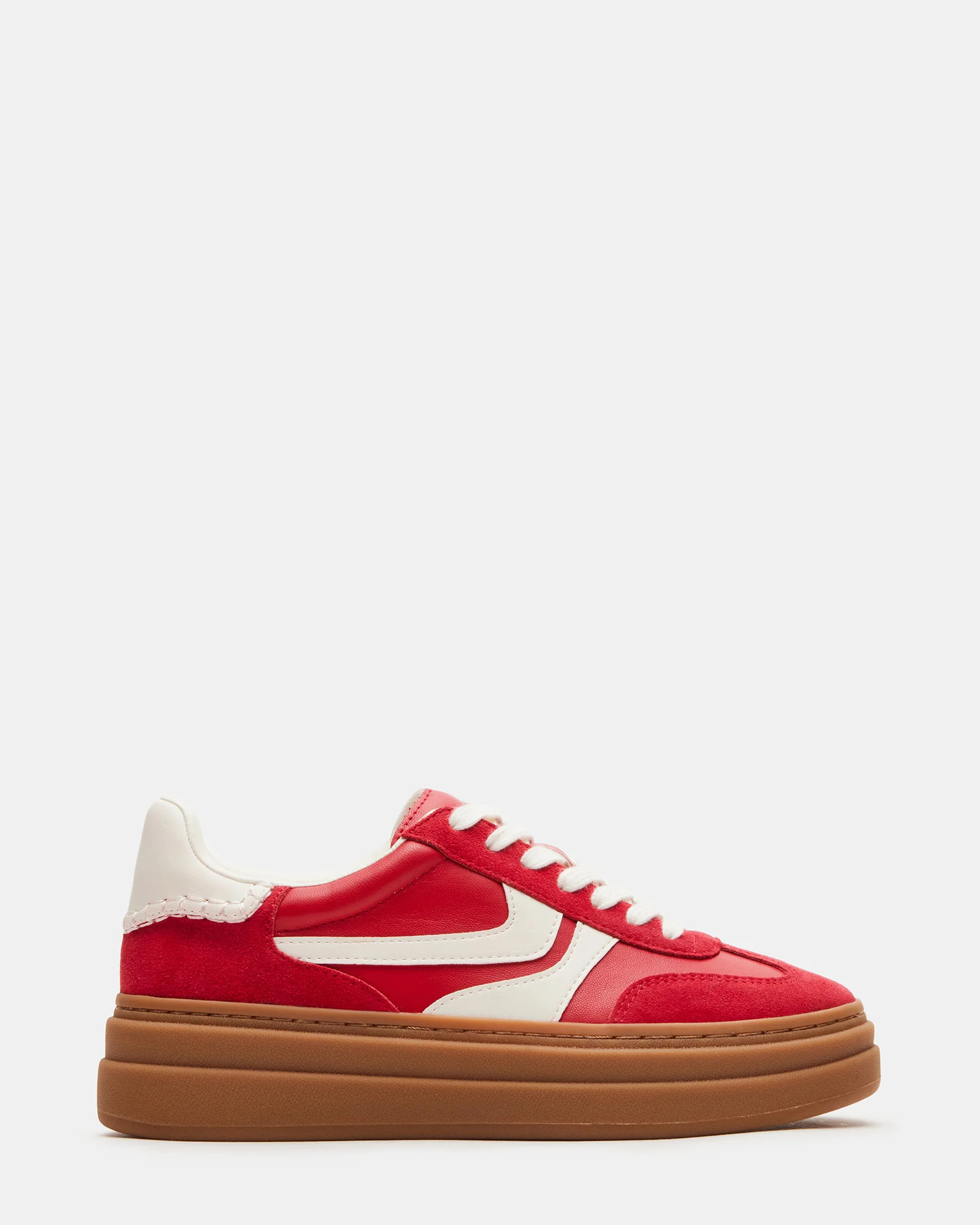 DODGE Red Multi Low-Top Platform Women's Sneaker | Steve Madden (US)