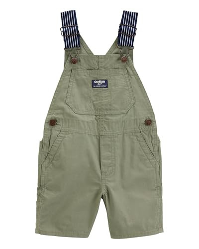 Oshkosh Boy World's Best Overalls, Olive Green, 2T | Amazon (US)