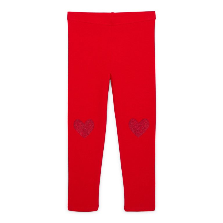 Way To Celebrate Toddler Girl Valentine's Day Heart Leggings, Sizes 12M-5T | Walmart (US)