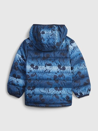 babyGap &#124 Disney Mickey Mouse 100% Recycled Polyester ColdControl  Puffer Jacket | Gap (US)