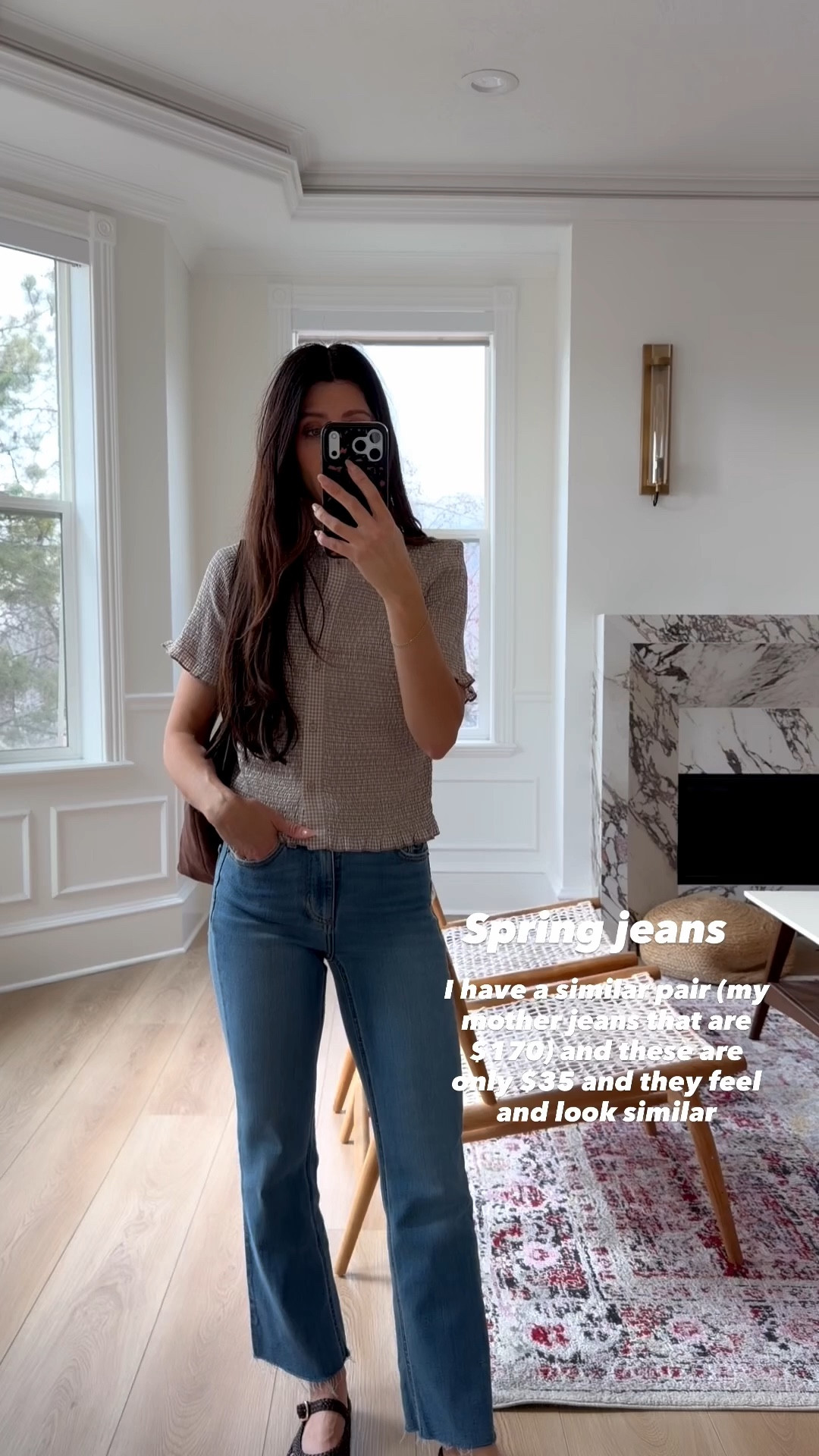 Love these jeans! And cutest spring top! Too I have the size small and jeans size 2! 

#LTKSeasonal #LTKootd #LTKOver40