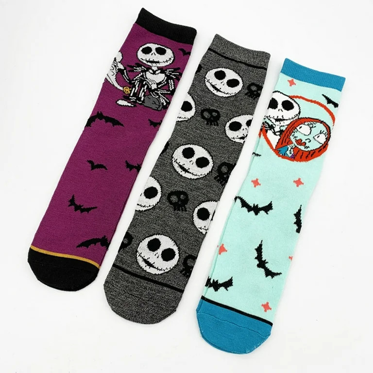 3Pairs Nightmare Before Christmas Socks Jack Socks for Women Men Breathable,Purple | Walmart (US)