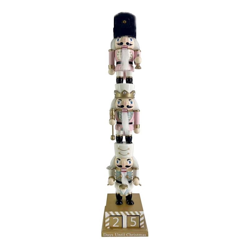 Stacked Pastel Soldier Advent Nutcracker, 20" | At Home