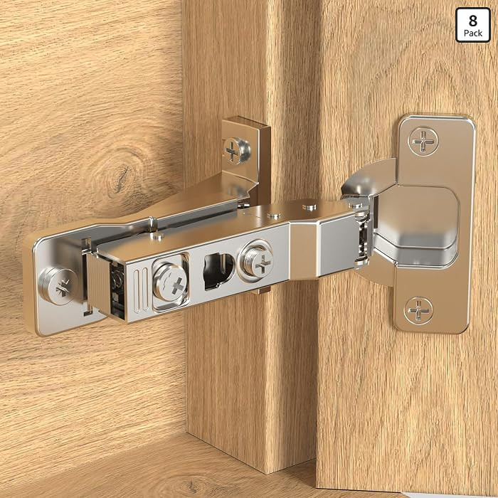 Onemake 8 Pack 110° Face Frame Inset Cabinet Hinges, Soft Closing 3D Adjustment, Clip On Plate, ... | Amazon (US)