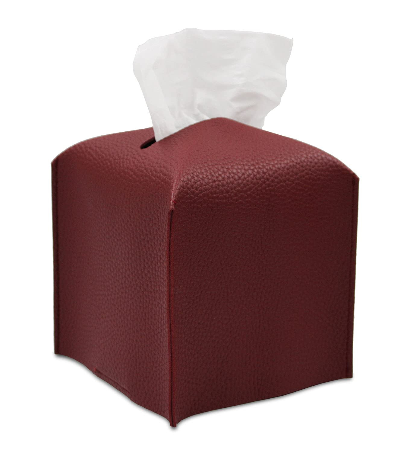 Livelab Tissue Box Cover Holder, Square Modern Decoration PU Leather Facial Tissues Case Roll Pap... | Amazon (US)