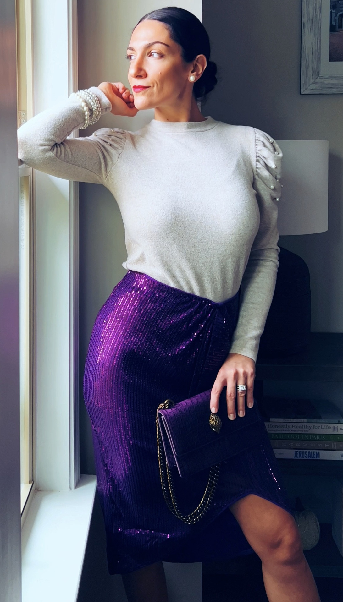 Holiday outfit inspiration 🤍💜🤍

#LTKHoliday #LTKCyberWeek #LTKSeasonal