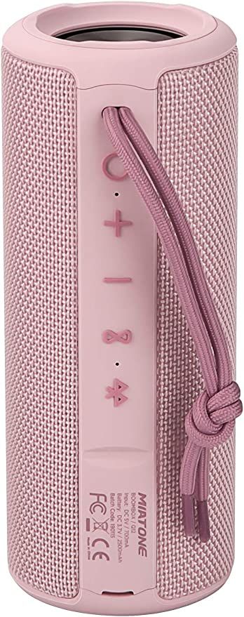 MIATONE Outdoor Portable Bluetooth Speakers Wireless Speaker Waterproof - Pink | Amazon (US)
