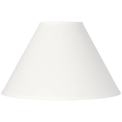 Springcrest Collection White Linen Chimney Lamp Shade - 6x17x11.5 (Spider) - #2N808 | Lamps Plus | Lamps Plus