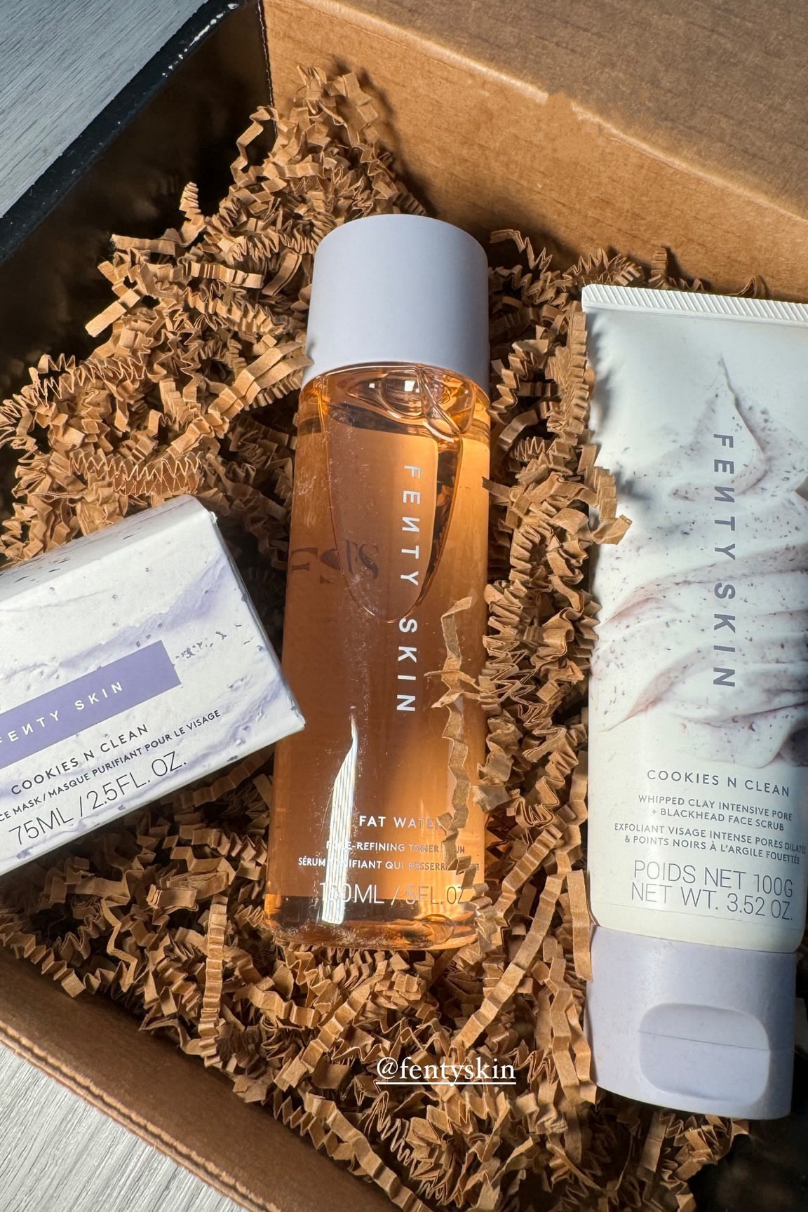 Fenty Skincare 💜🫧

Love Fenty’s Cookies N Cream Face Scrub with Volcanic Sand + Charcoal. Great for dealing w uneven skin texture!!!

Also a fan of Fenty’s fat water serum-helps visibly fade any of my dark spots while brightens—all without stripping skin.

#LTKFindsUnder50 #LTKStyleTip #LTKBeauty