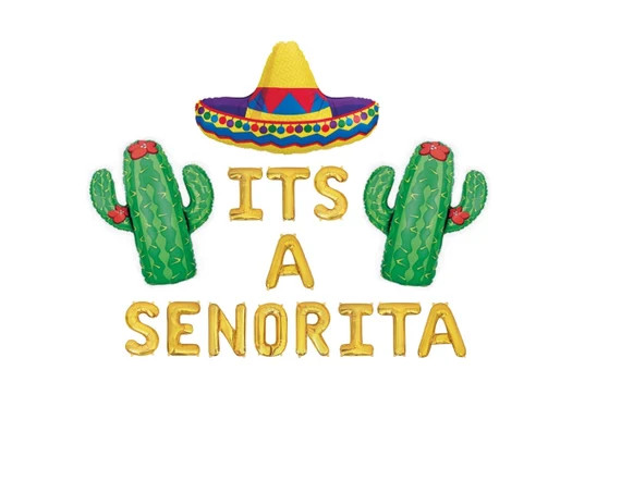 Its A Senorita Balloons Fiesta Gender Reveal Decor Fiesta Baby | Etsy | Etsy (US)