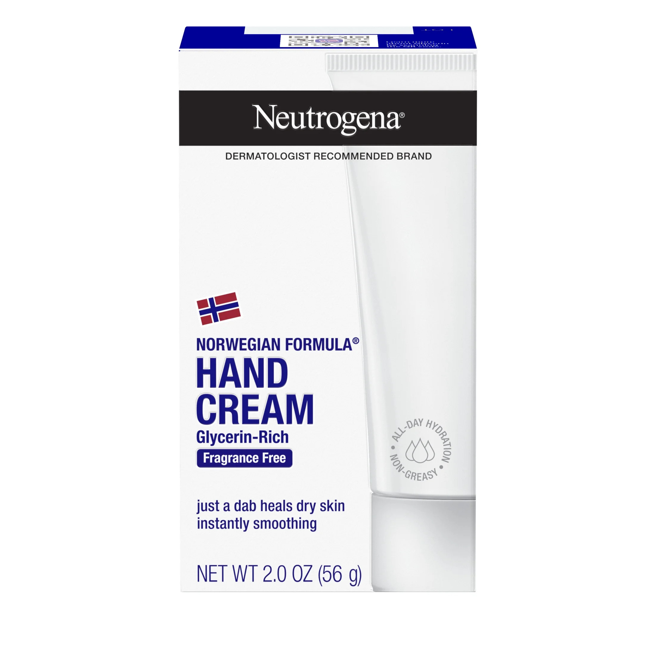 Neutrogena Norwegian Formula Dry Hand and Body Cream, Fragrance-Free Lotion, 2 oz | Walmart (US)