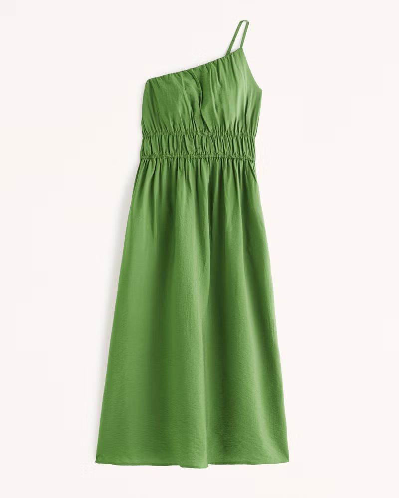 One-Shoulder Easy Waist Maxi Dress | Abercrombie & Fitch (US)