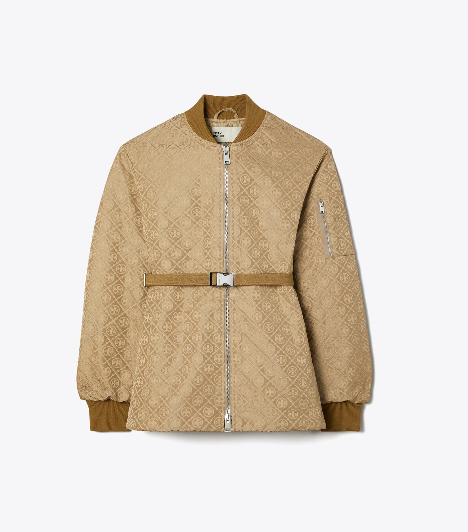 T MONOGRAM JACQUARD ZIP JACKET | Tory Burch (US)