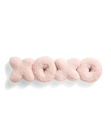 27in Xoxo Sherpa Plush Decoration | TJ Maxx