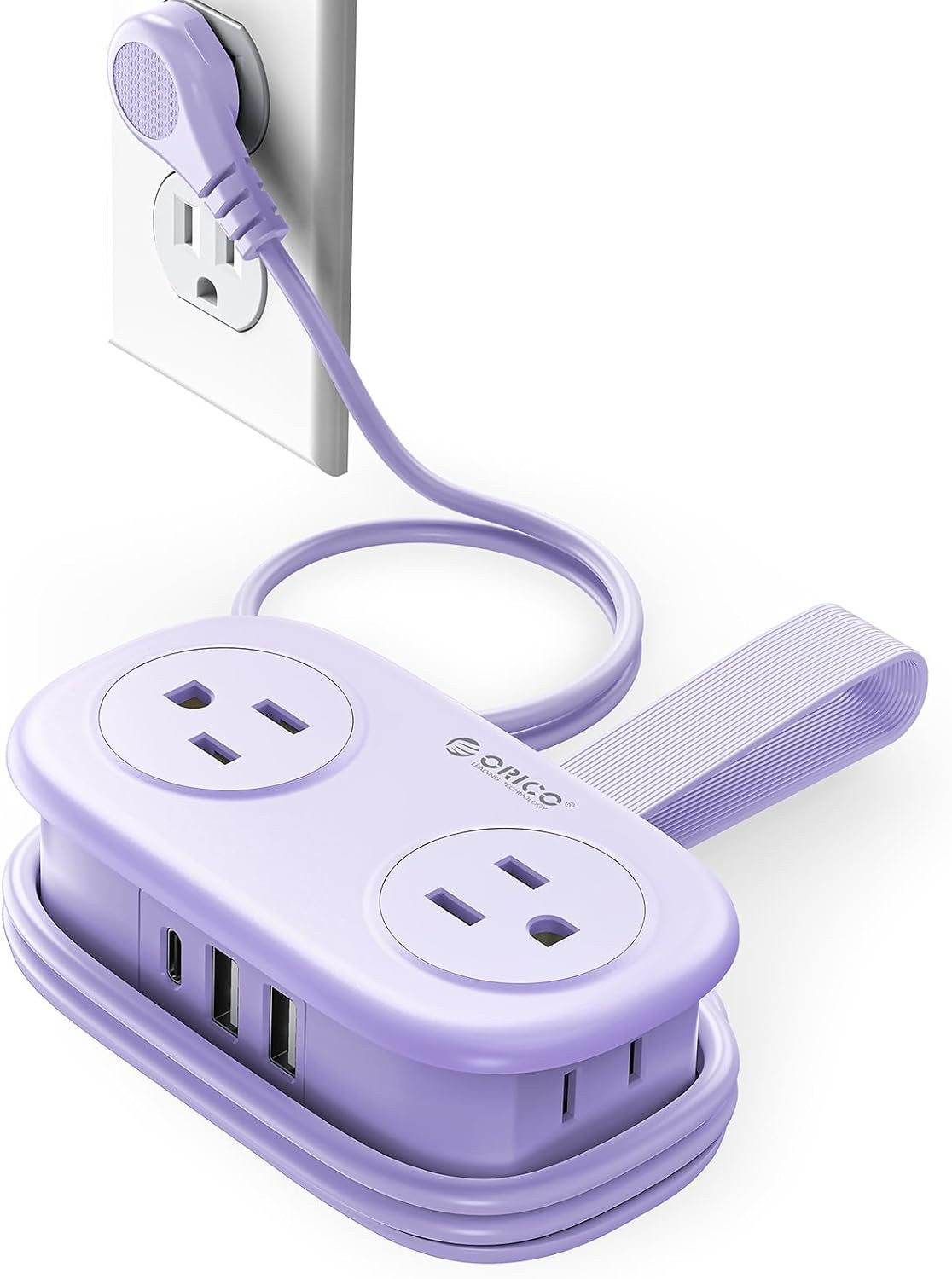 ORICO Purple Cruise Approved Travel Power Strip with 4FT Extension Cord | Amazon (US)