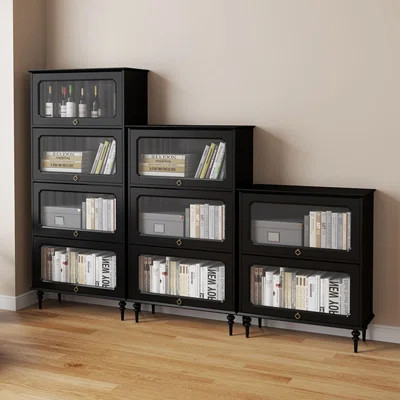 American style light luxury black bookcase | Wayfair North America