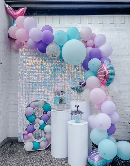 DIY Mermaid party, under the sea. Kid’s birthday party. Outdoor dinner. Pillows. Candlesticks. She’ll plates. Balloon arch. Light up number 

#LTKSeasonal #LTKparties #LTKfindsunder50